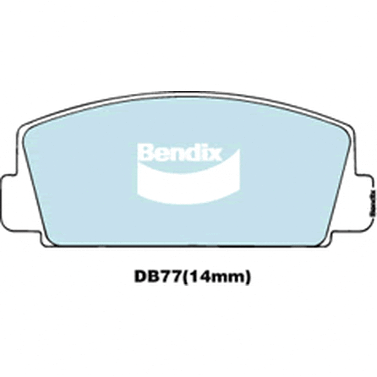 Bendix General CT Brake Pad Set Front DB77 GCT
