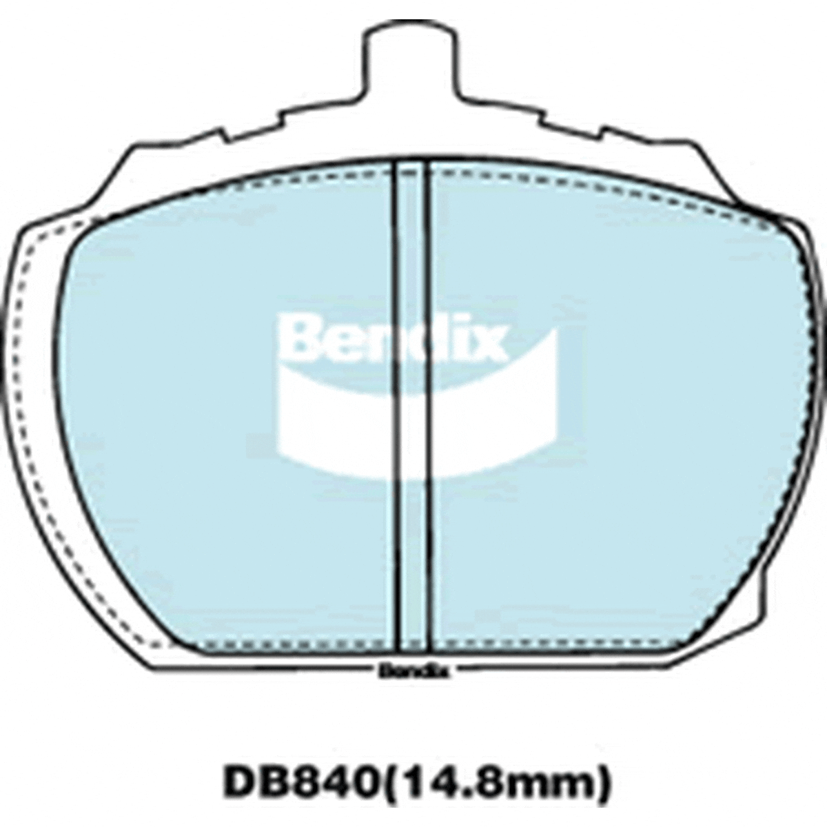 Bendix General CT Brake Pad Set Front DB840 GCT