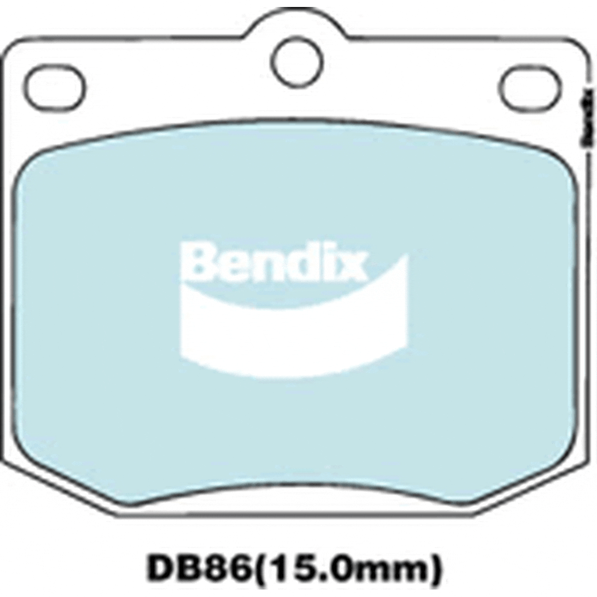 Bendix General CT Brake Pad Set Front DB86 GCT