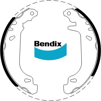 Bendix Brake Shoe Set BS1804