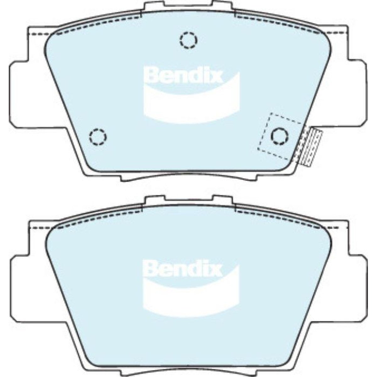 Bendix General CT Brake Pad Set Rear DB1207 GCT