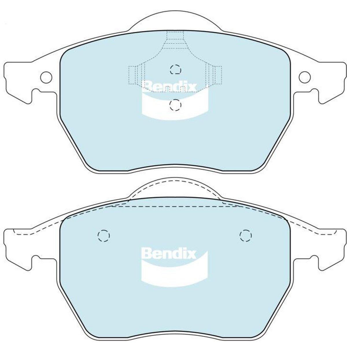 Bendix EURO Brake Pad Set Front DB1401 EURO+