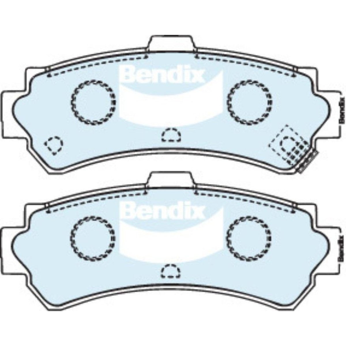 Bendix General CT Brake Pad Set Rear DB1411 GCT