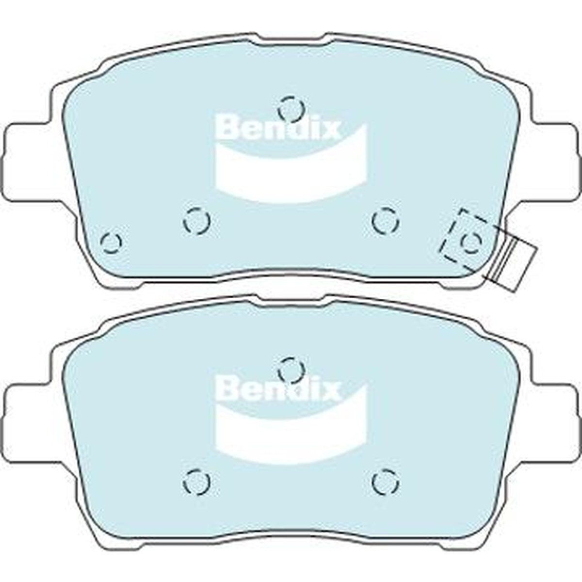 Bendix EV Hybrid Brake Pad Front SET DB1422  EV
