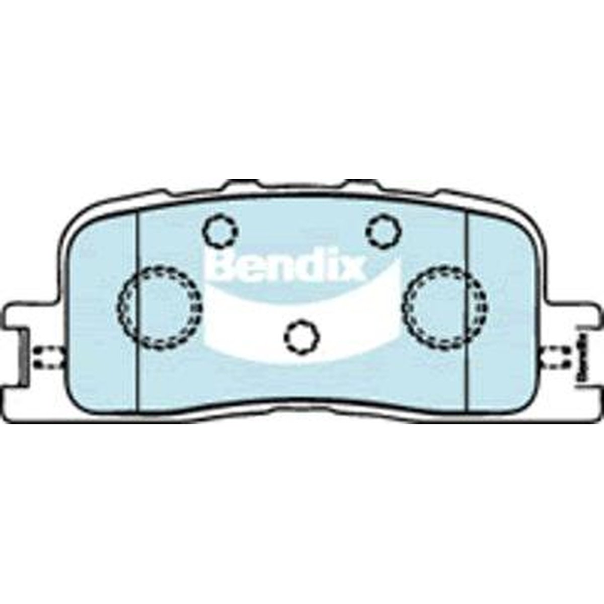 Bendix EV Hybrid Brake Pad Rear SET DB1463  EV