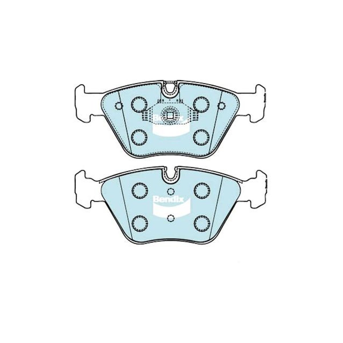 Bendix General CT Brake Pad Set Front DB1522 GCT