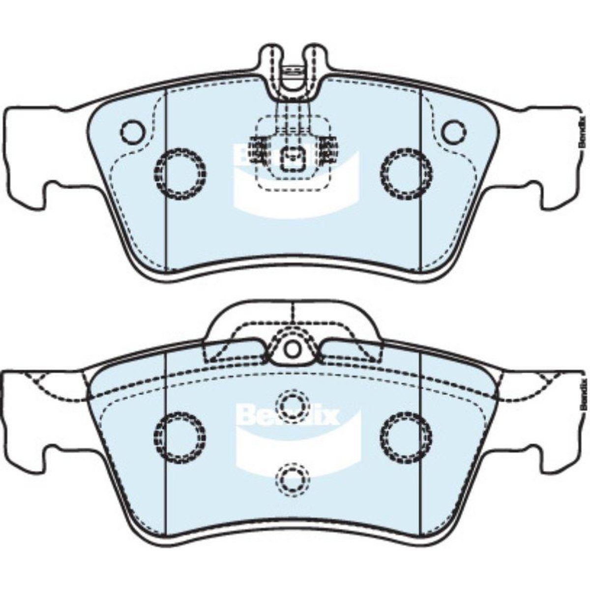 Bendix General CT Brake Pad Set Rear DB1657 GCT