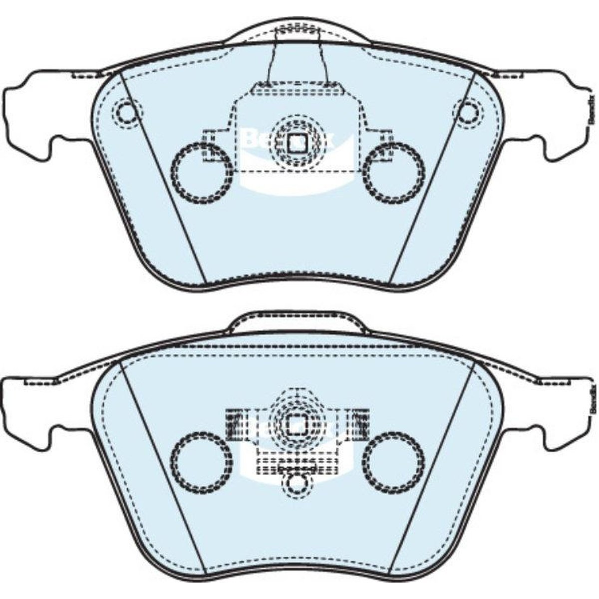 Bendix SRT Brake Pad Set Front DB1658 SRT