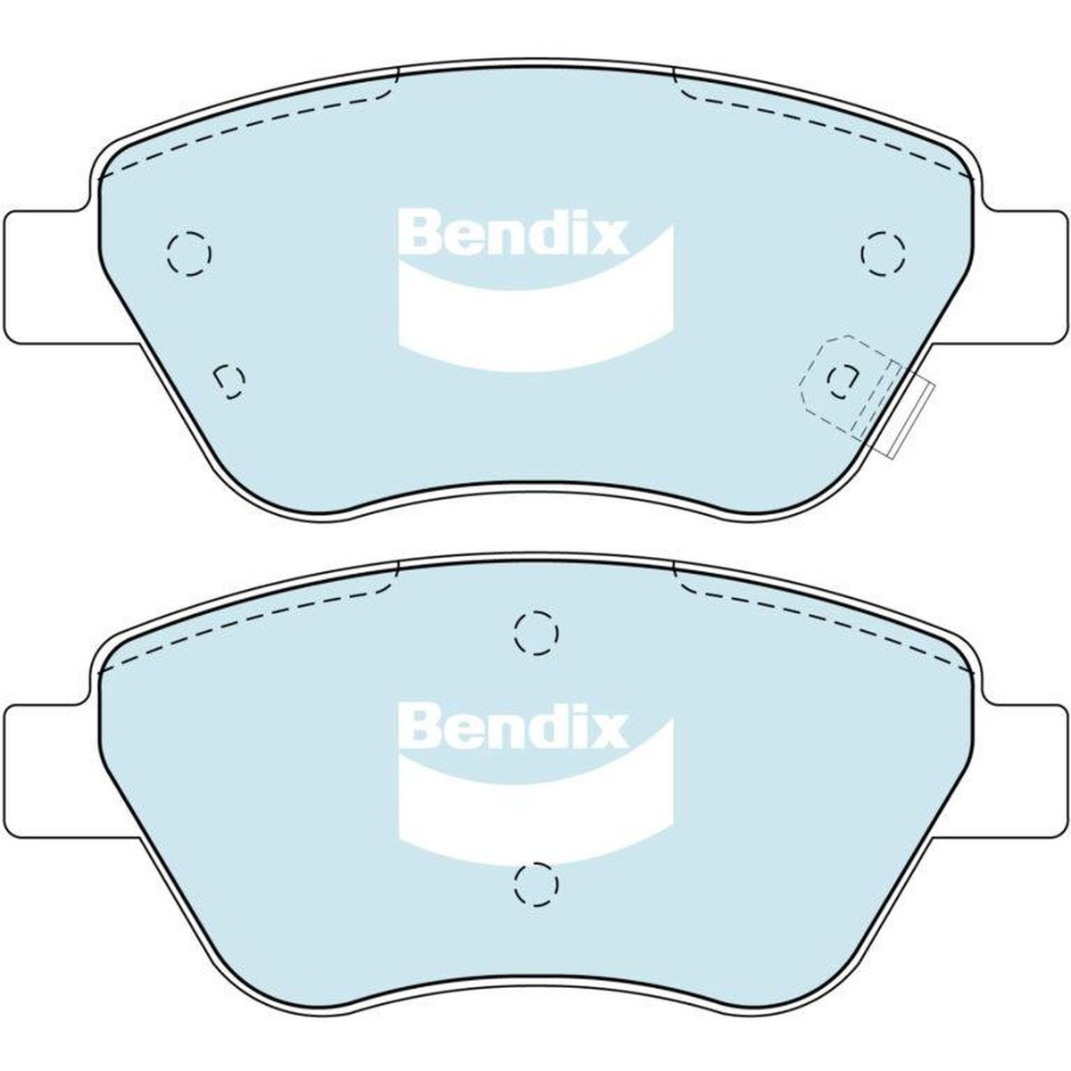 Bendix General CT Brake Pad Set Front DB1746 GCT