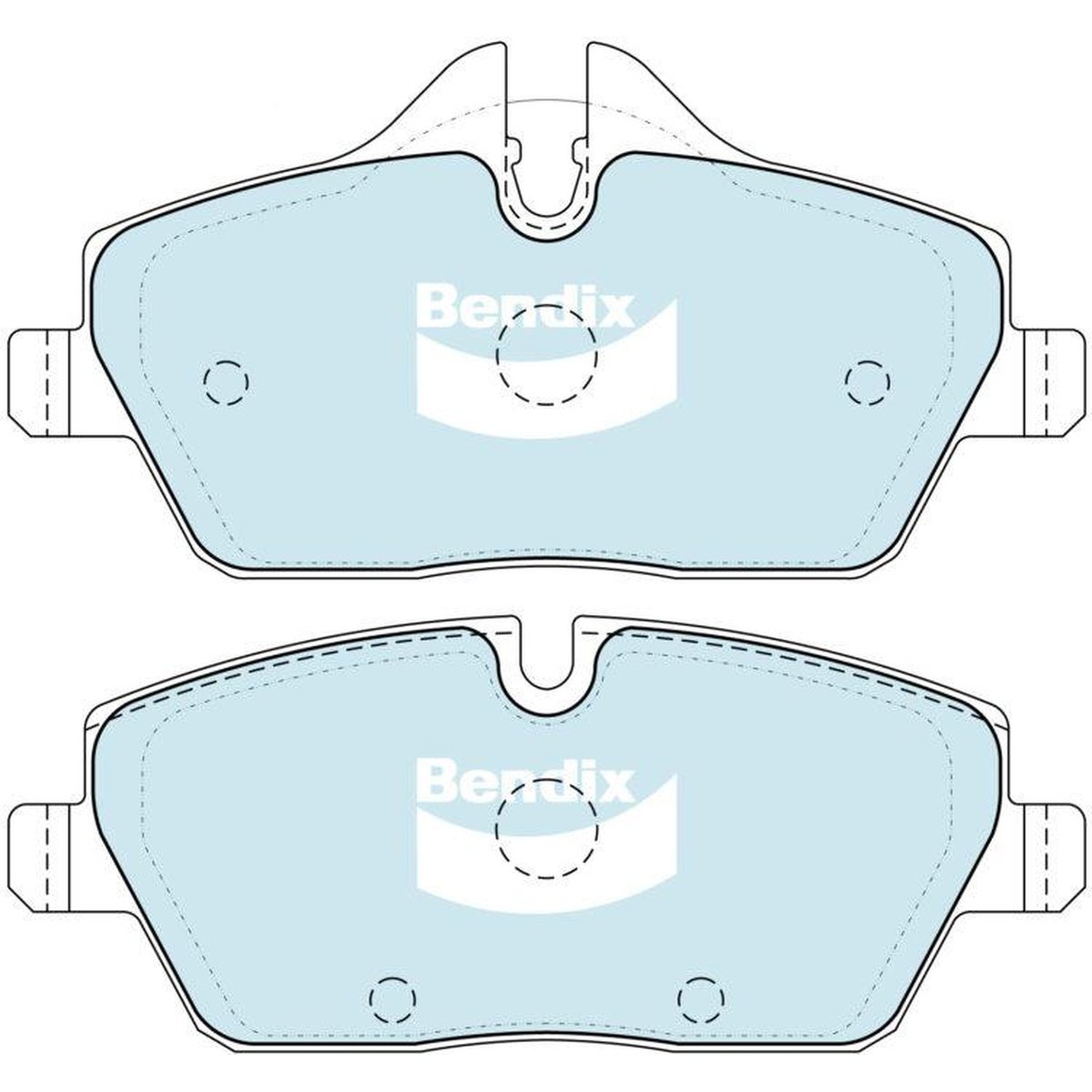 Bendix General CT Brake Pad Set Rear DB1747 GCT