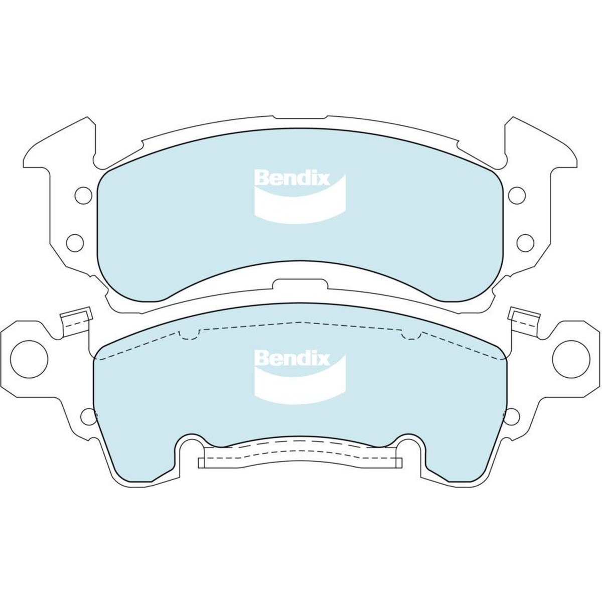 Bendix 4x4 Brake Pad Set Front DB1771 -4WD