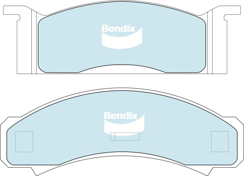 Bendix Heavy Duty Brake Pad Set Front DB1807 HD
