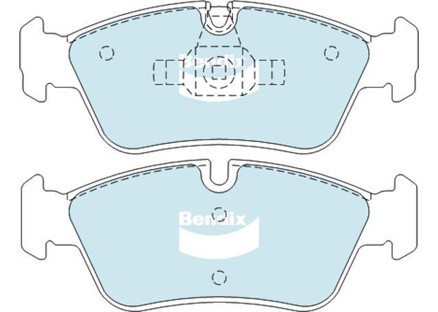 Bendix General CT Brake Pad Set Front DB1833 GCT