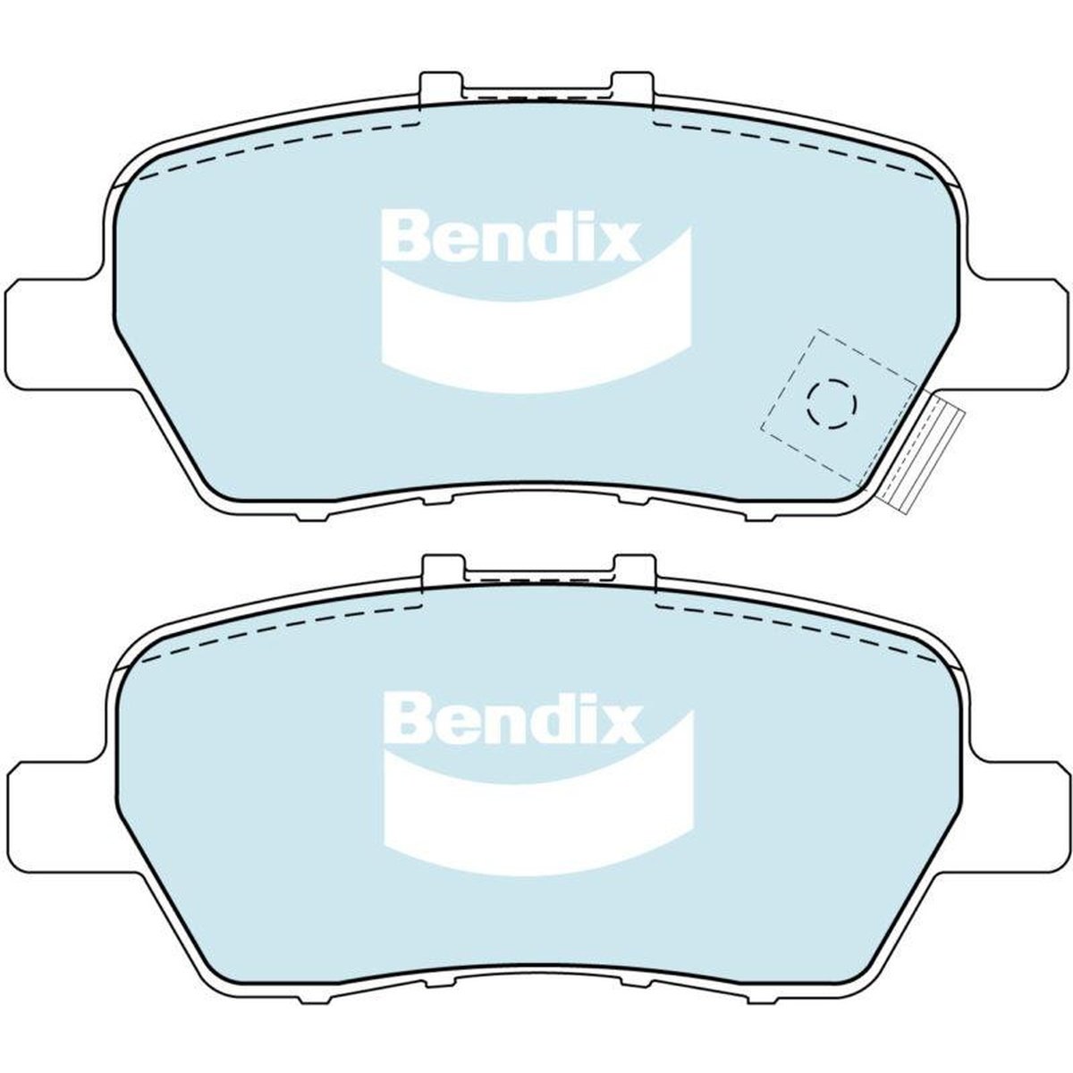 Bendix General CT Brake Pad Set Rear DB1847 GCT