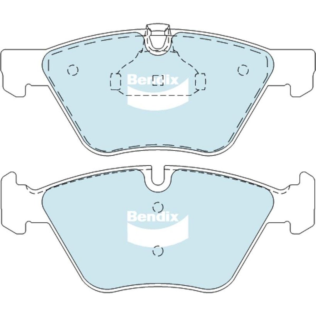 Bendix General CT Brake Pad Set Front DB1856 GCT