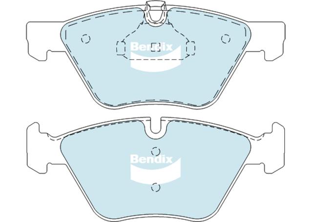 Bendix General CT Brake Pad Set Front DB1856 GCT