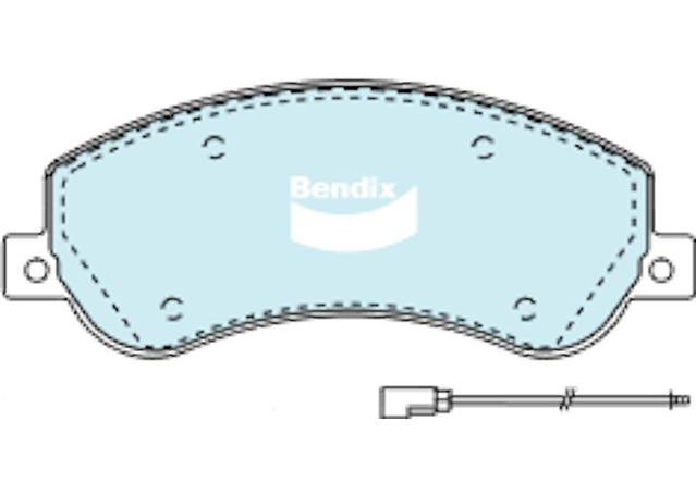 Bendix 4x4 Brake Pad Set Rear DB1915 -4WD