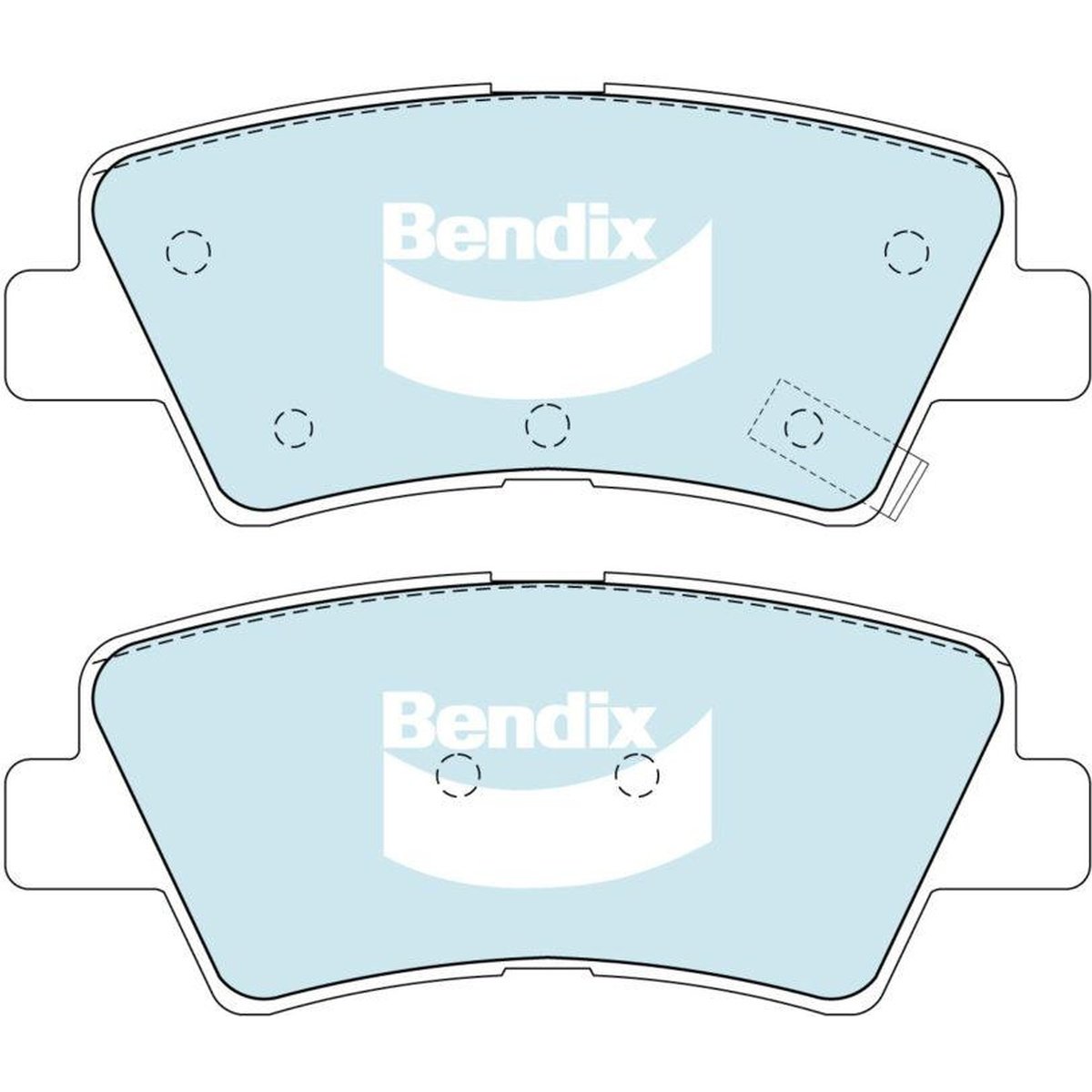 Bendix General CT Brake Pad Set Rear DB2076 GCT