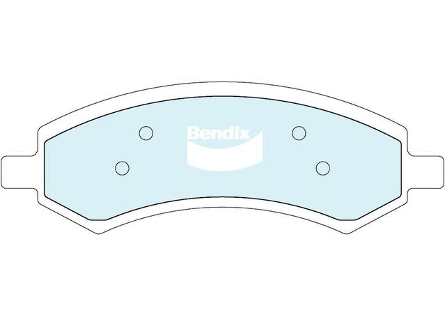 Bendix 4x4 Brake Pad Set Front DB2148 -4WD