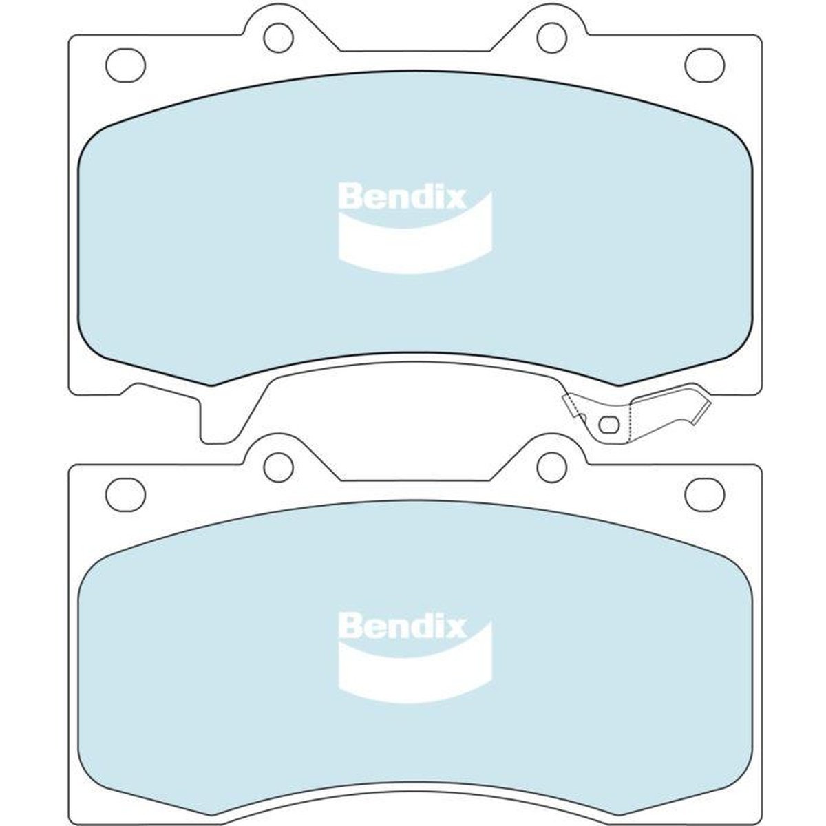 Bendix Heavy Duty Brake Pad Set Front DB2242 HD