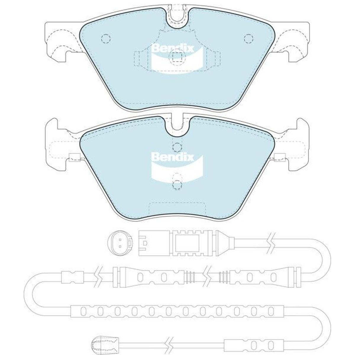 Bendix EURO Brake Pad Set Front DB2295 EURO+
