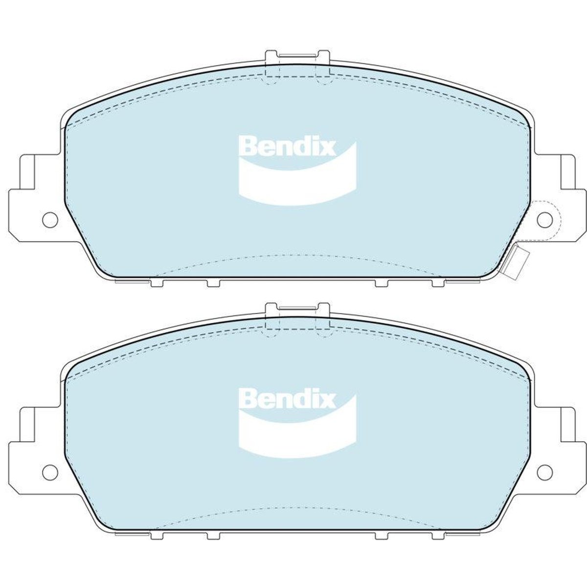 Bendix General CT Brake Pad Set Front DB2304 GCT