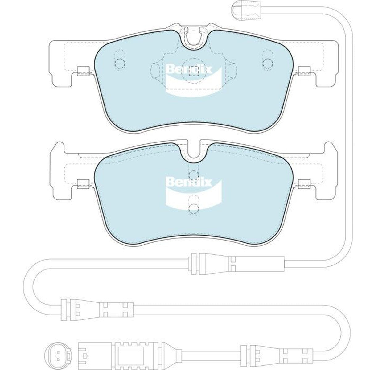 Bendix EURO Brake Pad Set Front DB2332 EURO+