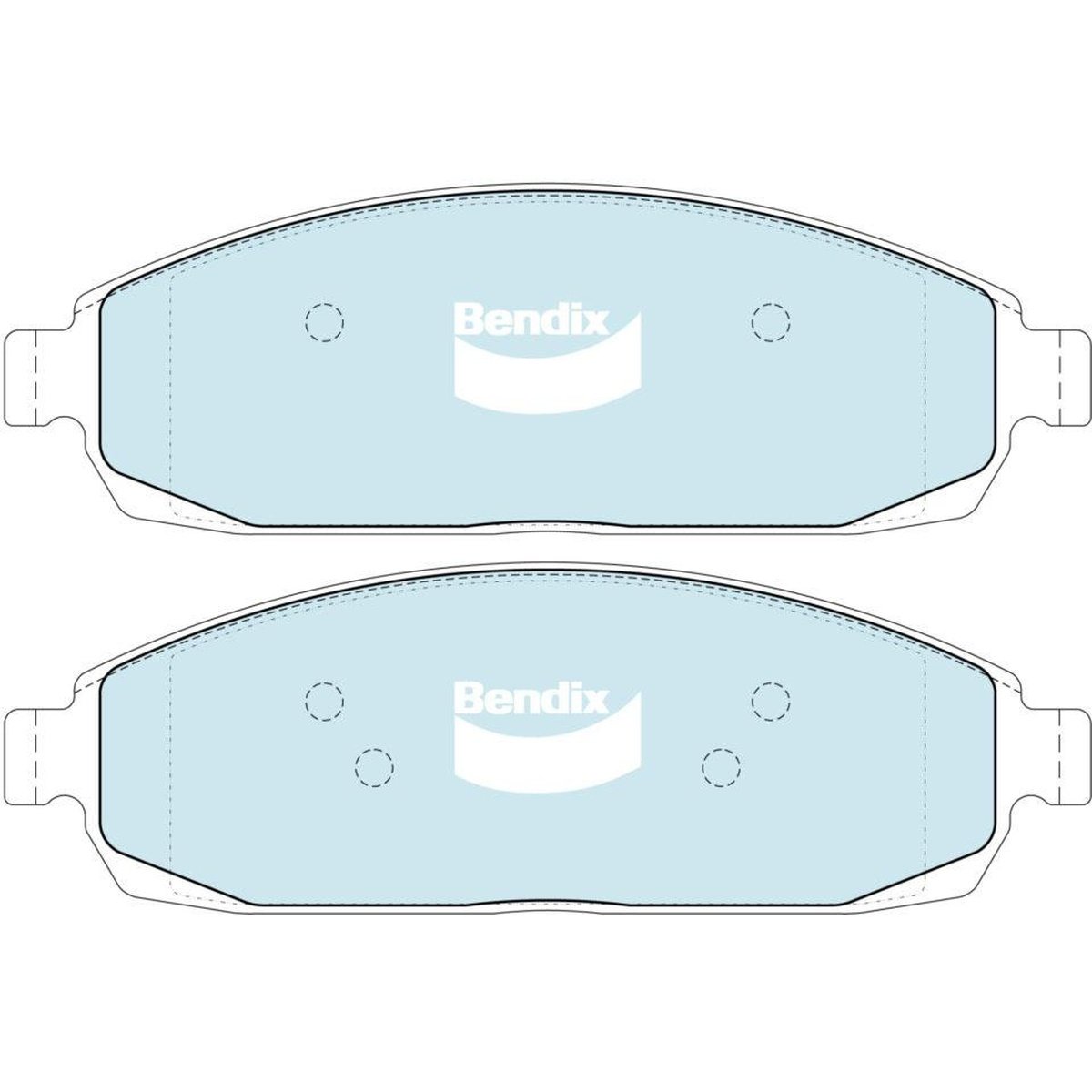 Bendix 4x4 Brake Pad Set Front DB2333 -4WD