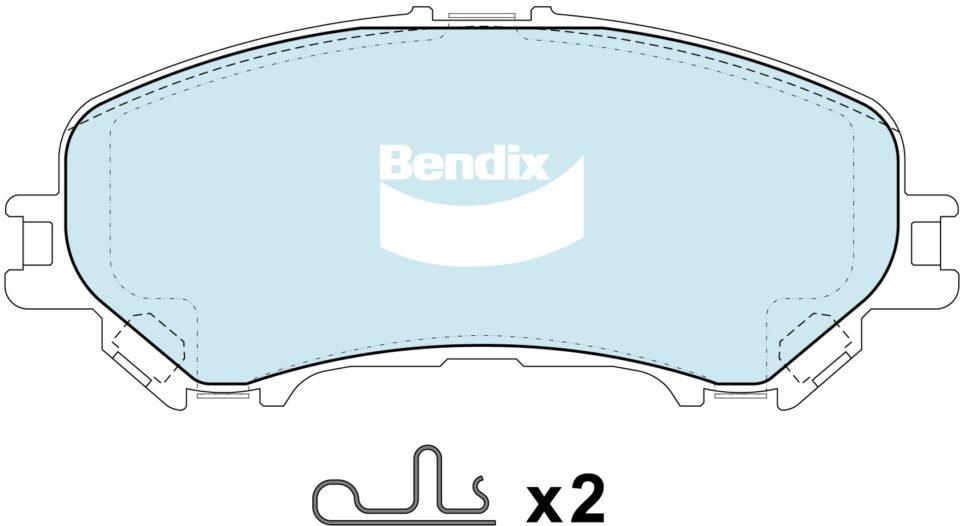 Bendix 4x4 Brake Pad Set Front DB2345 -4WD