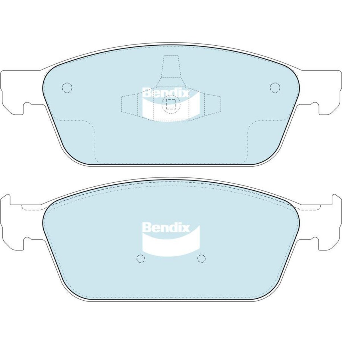 Bendix General CT Brake Pad Set Front DB2353 GCT