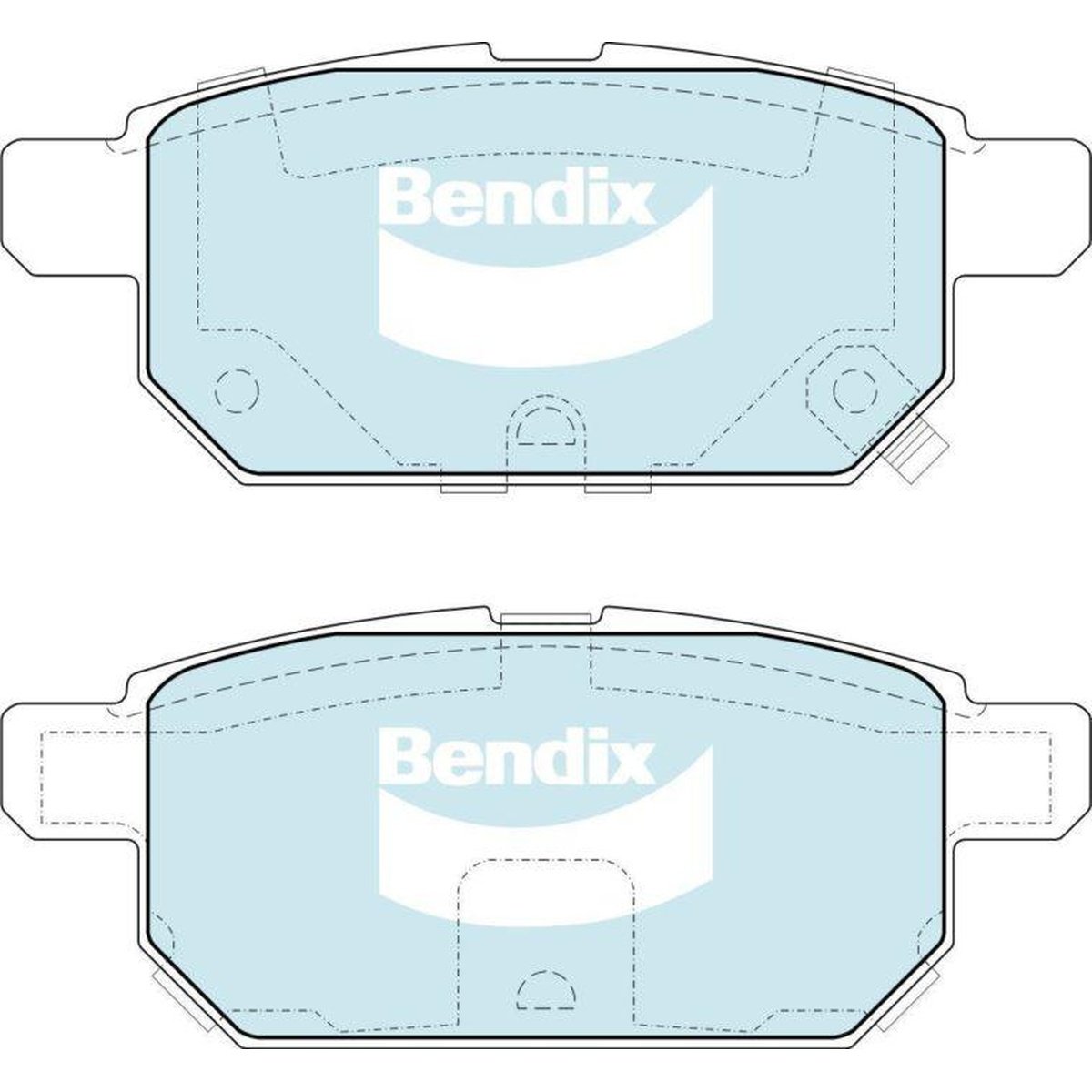 Bendix 4x4 Brake Pad Set Rear DB2364 -4WD