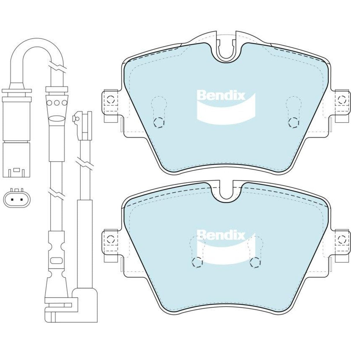 Bendix EURO Brake Pad Set Front DB2377 EURO+