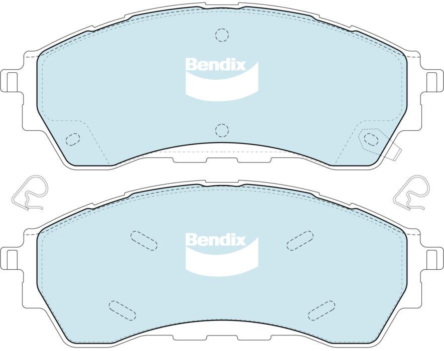 Bendix 4x4 Brake Pad Set Front DB2379 -4WD