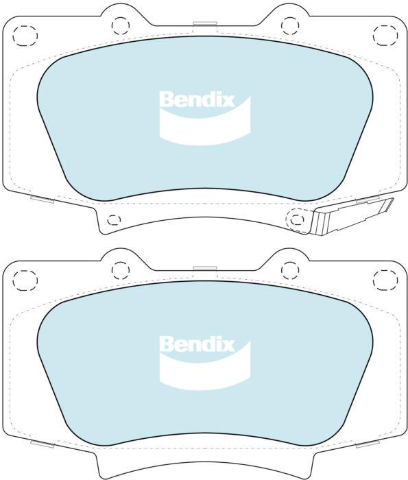Bendix Heavy Duty Brake Pad Set Front DB2380 HD