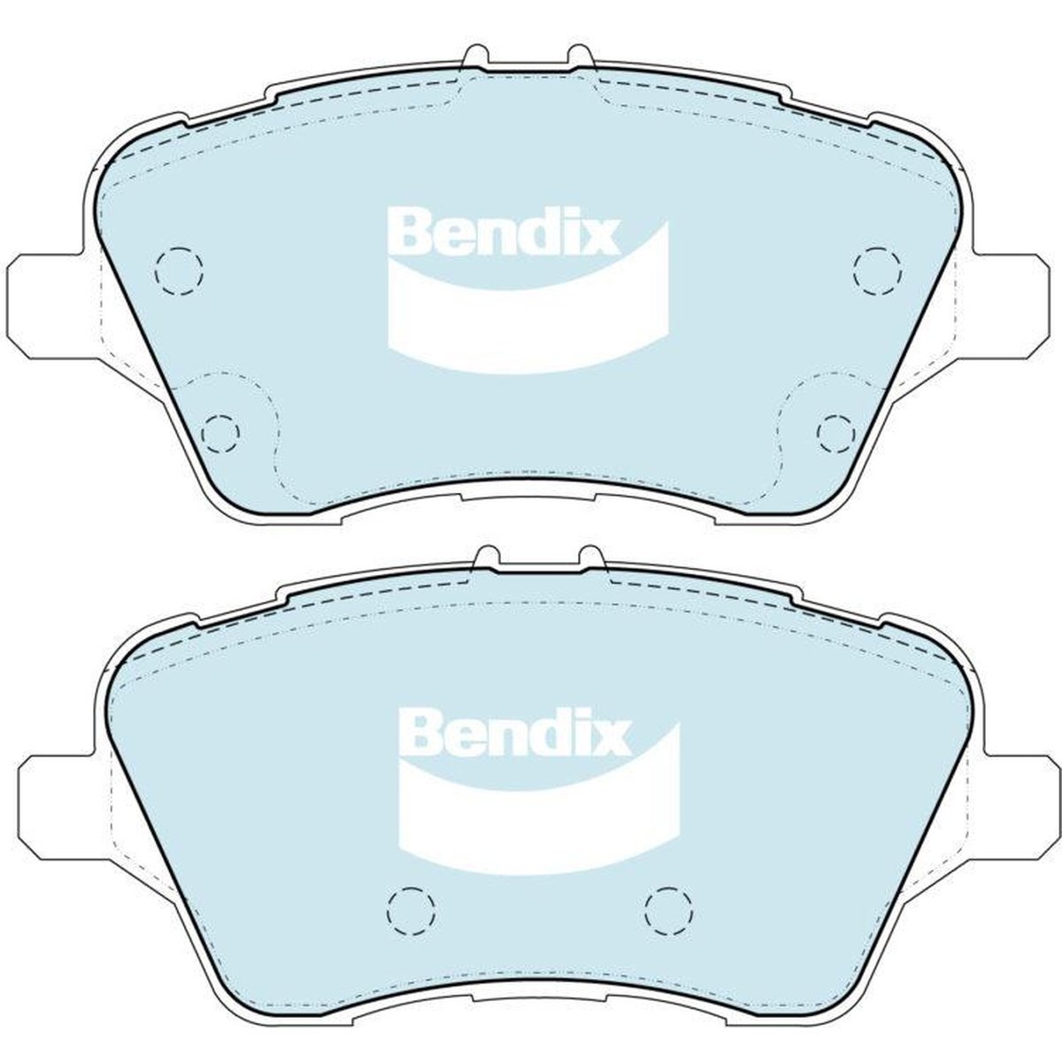 Bendix General CT Brake Pad Set Front DB2382 GCT