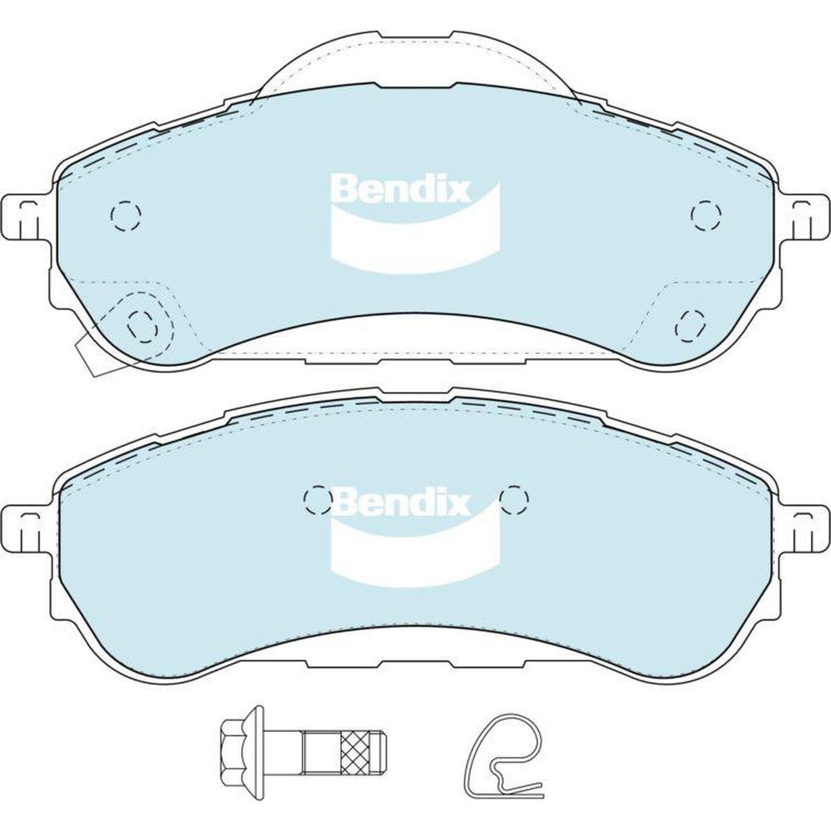 Bendix Heavy Duty Brake Pad Set Rear DB2411 HD