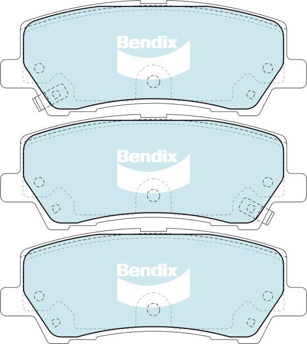 Bendix Ultimate+ Brake Pad Set Rear DB2412 ULT+