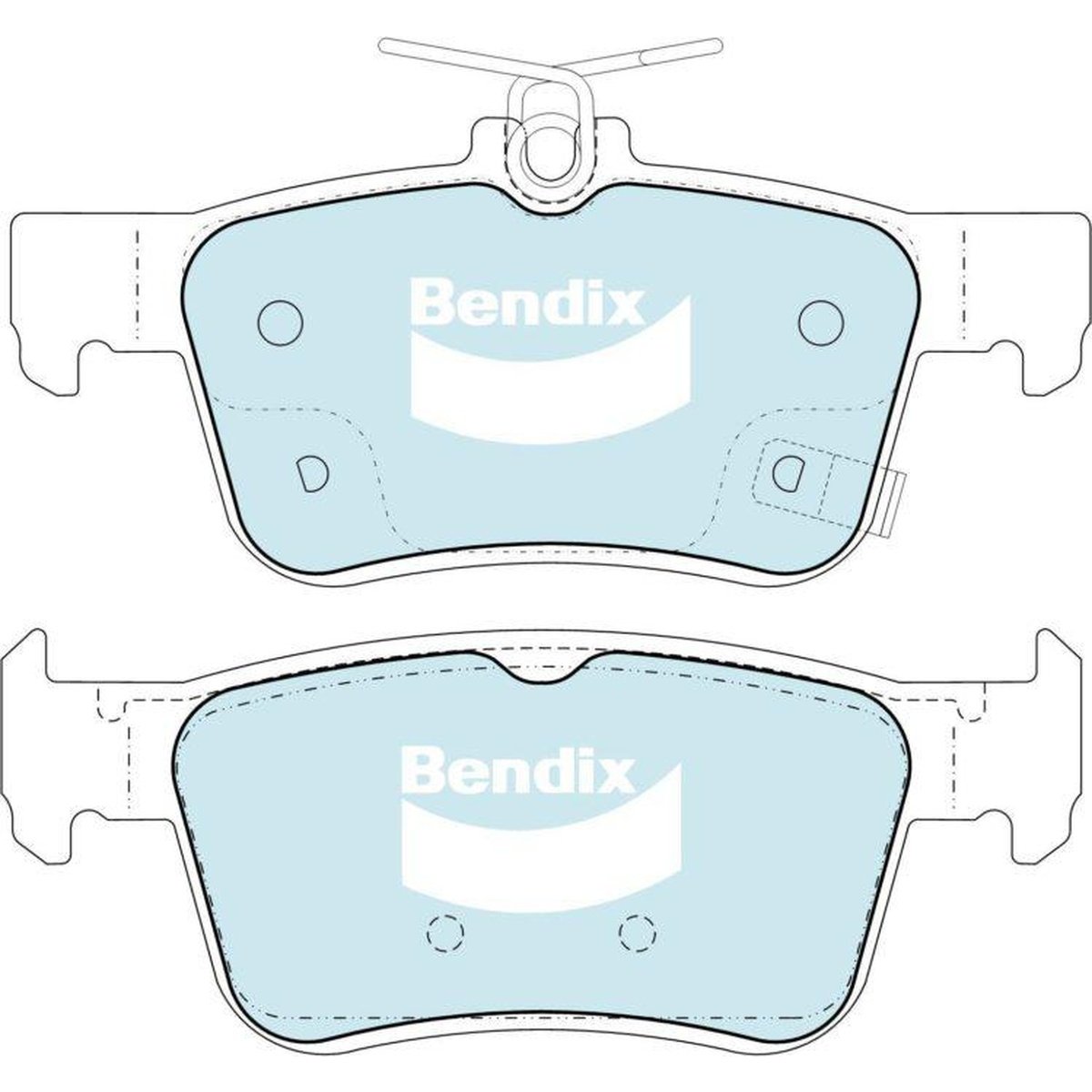 Bendix General CT Brake Pad Set Rear DB2429 GCT