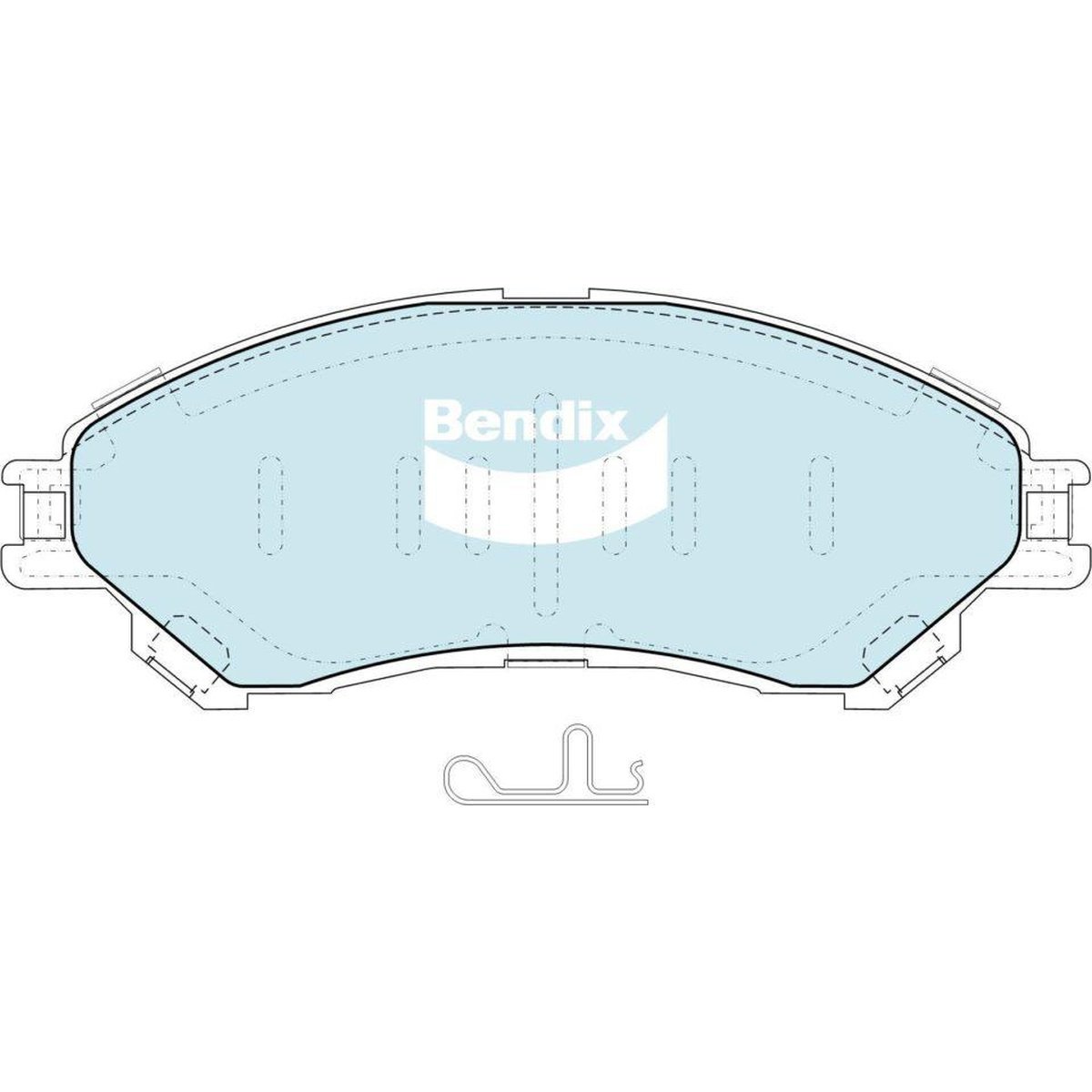 Bendix 4x4 Brake Pad Set Front DB2430 -4WD