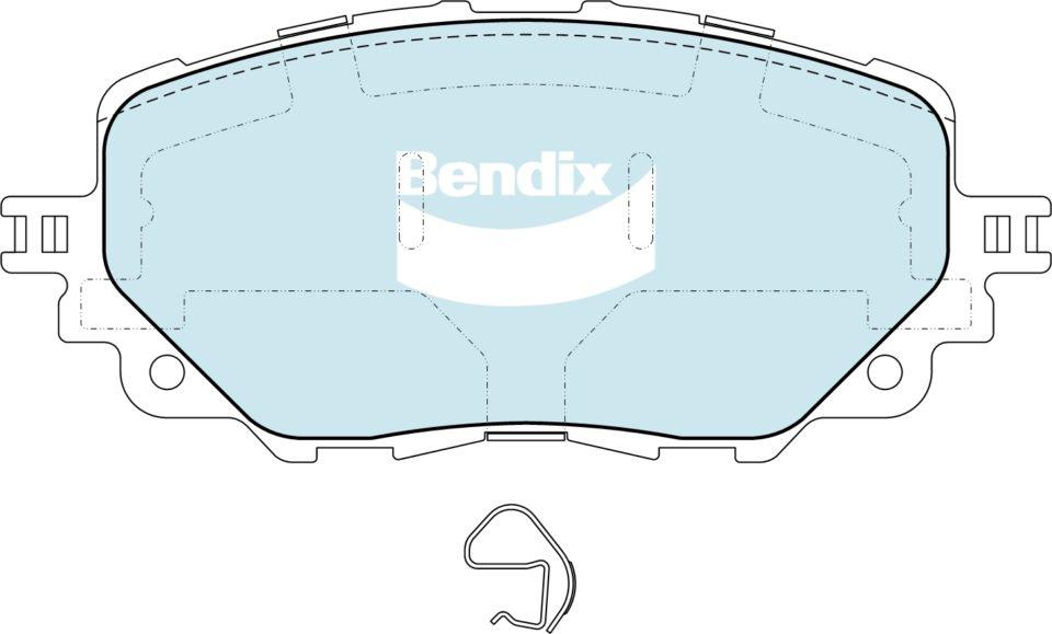 Bendix General CT Brake Pad Set Front DB2441 GCT