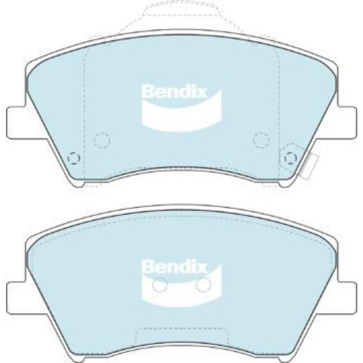 Bendix General CT Brake Pad Set Front DB2443 GCT