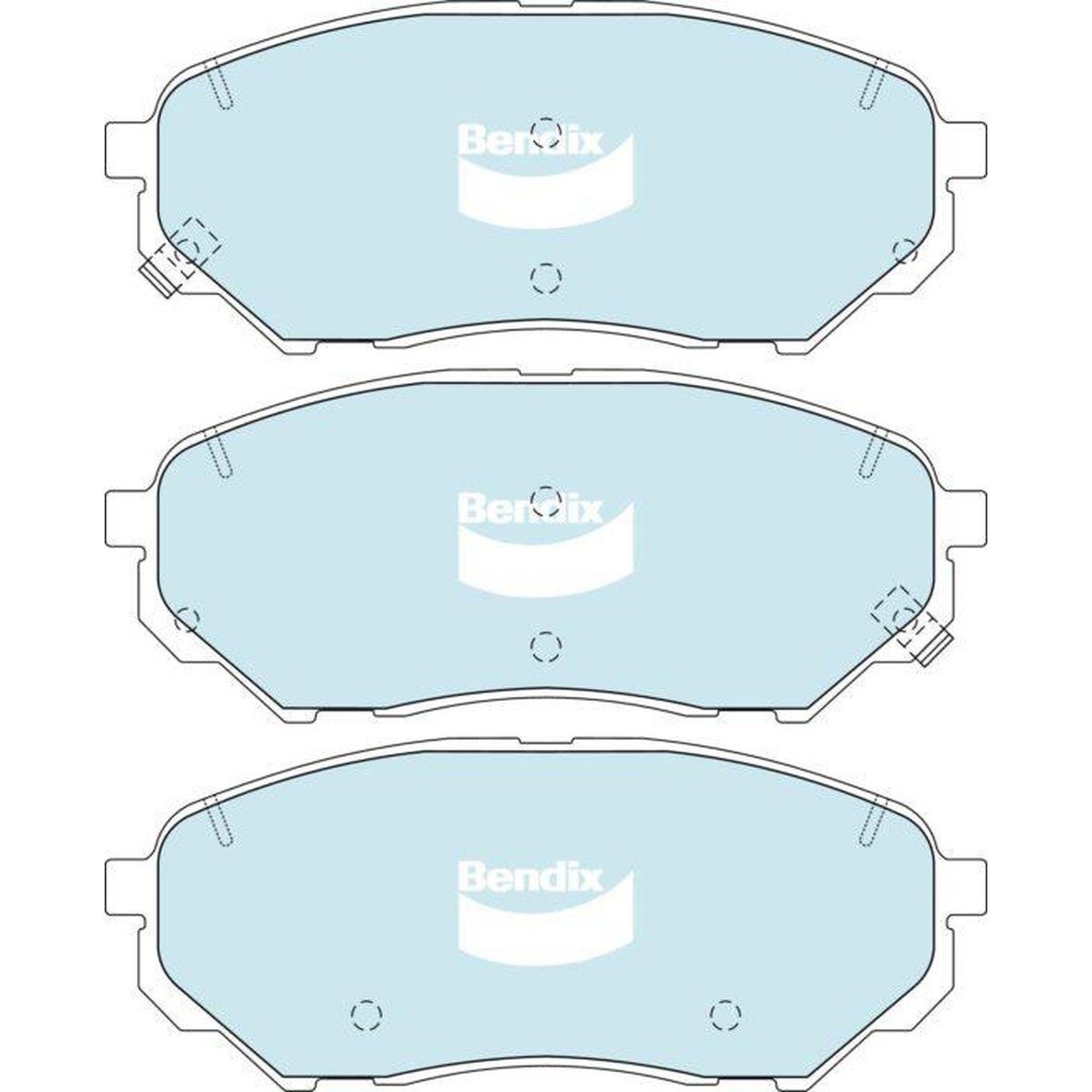 Bendix 4x4 Brake Pad Set Front DB2446 -4WD