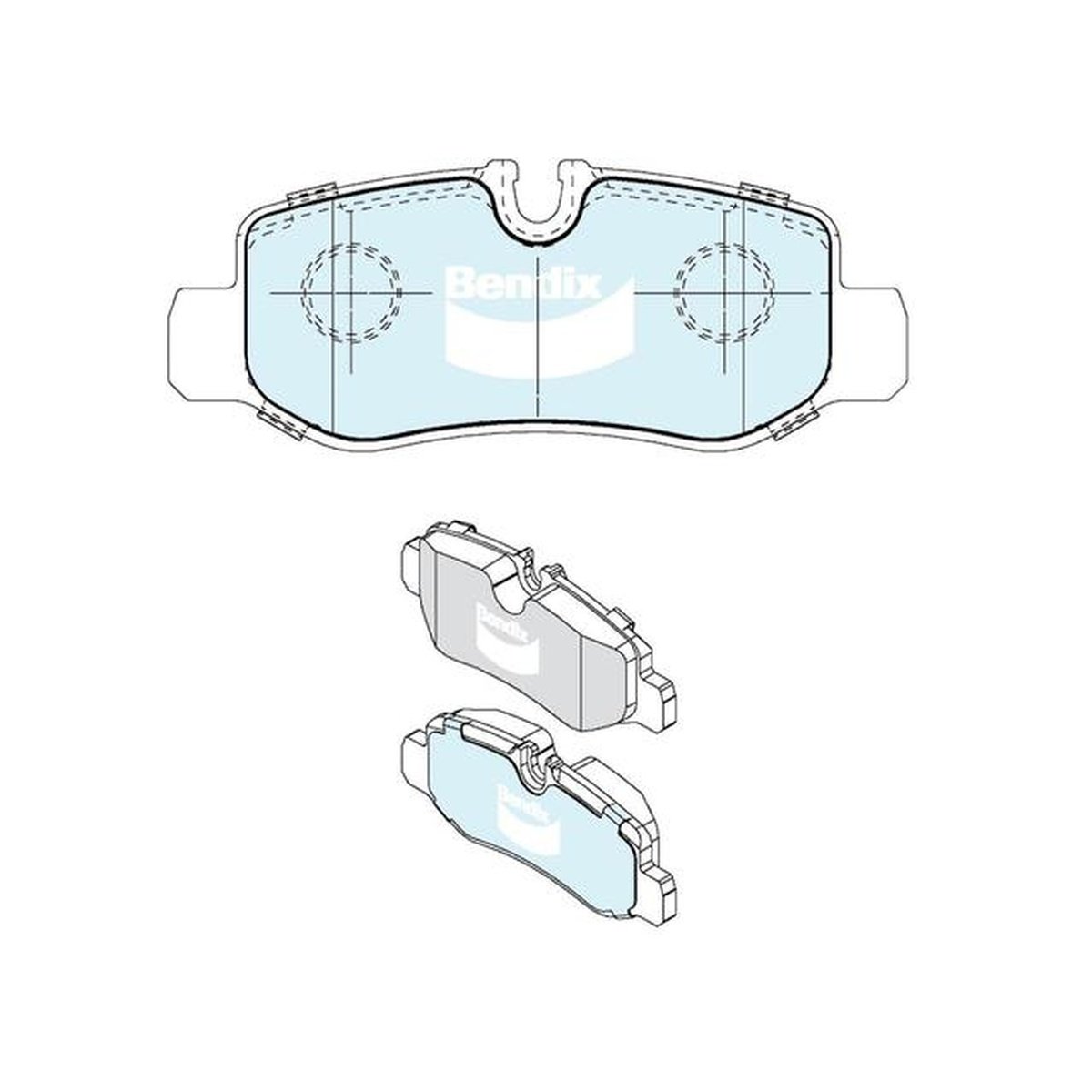 Bendix Heavy Duty Brake Pad Set Rear DB2471 HD