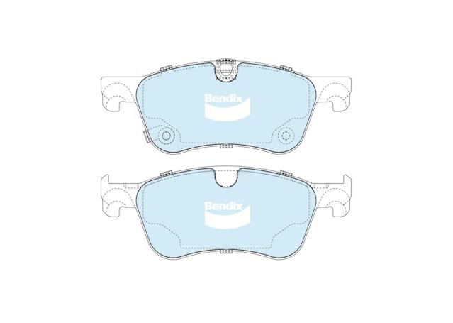 Bendix 4x4 Brake Pad Set Front DB2633-4WD