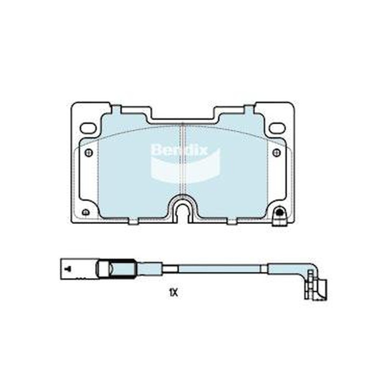 Bendix 4x4 Brake Pad Set DB2637 4WD