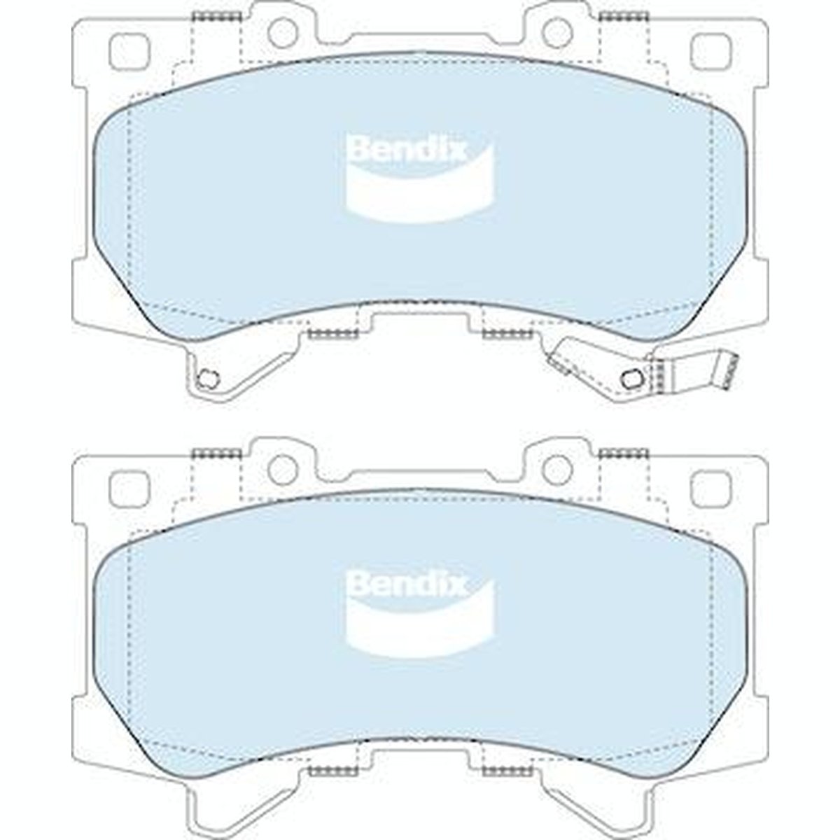 Bendix Heavy Duty Brake Pad Set Front DB2639 HD