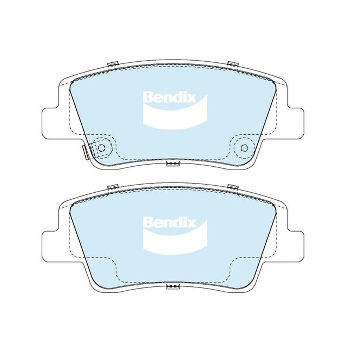 Bendix General CT Brake Pad Set Rear DB2651 GCT