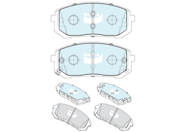 Bendix General CT Brake Pad Set Front DB2663 GCT