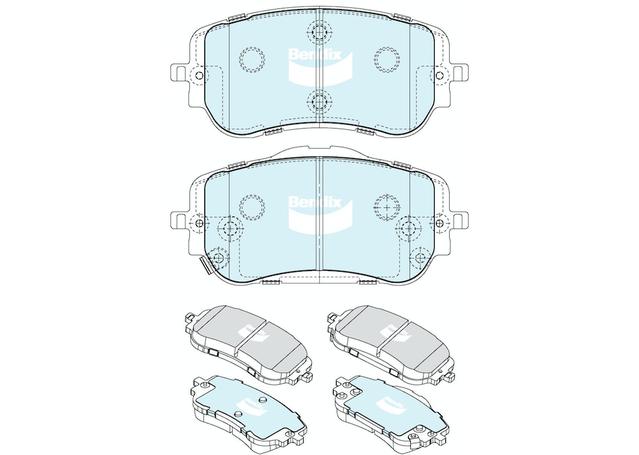 Bendix General CT Brake Pad Set Front DB2668 GCT