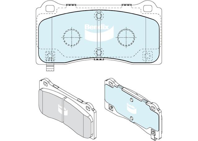 Bendix EV Hybrid Brake Pad Set Front DB2674 EV